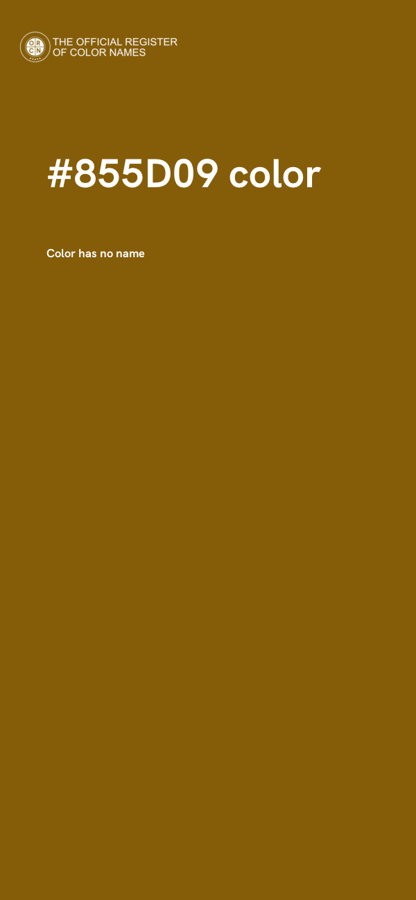 #855D09 color image