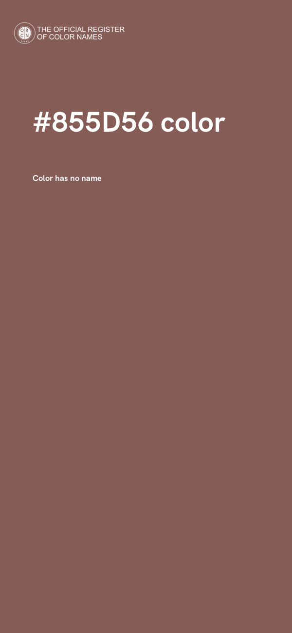 #855D56 color image