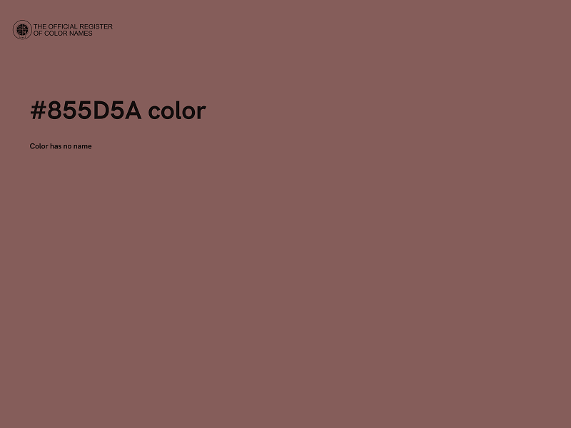 #855D5A color image