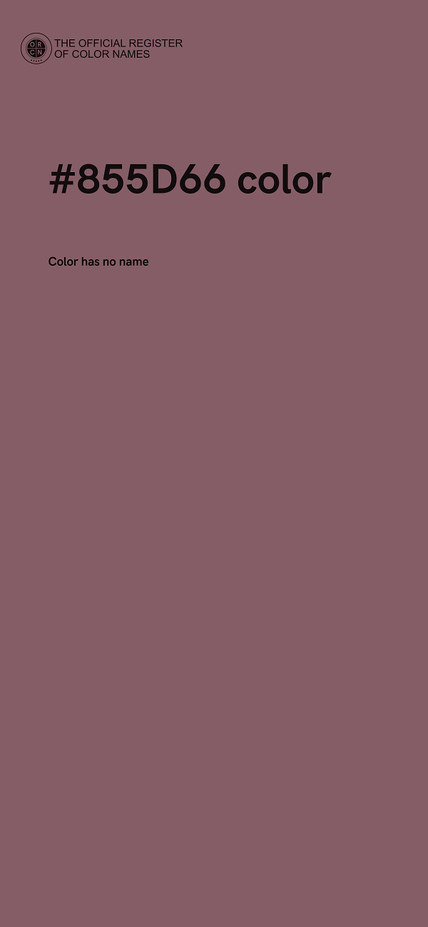#855D66 color image
