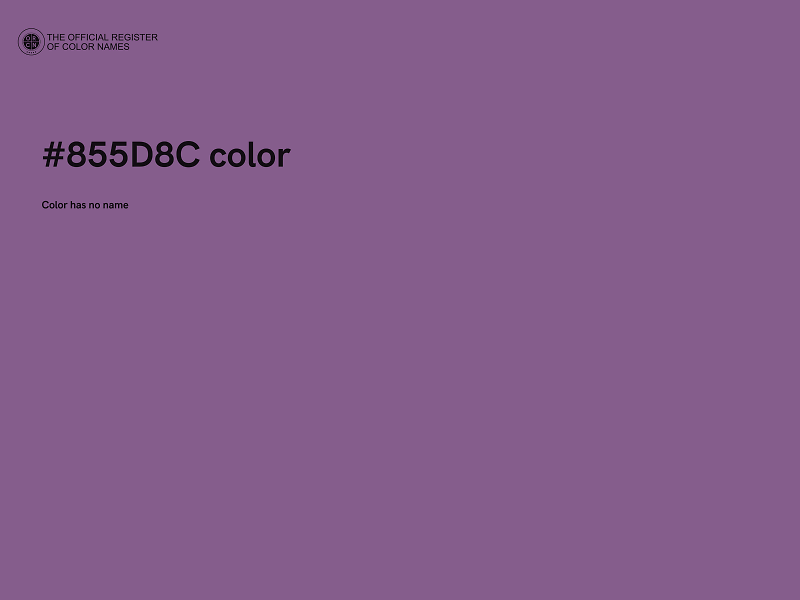 #855D8C color image