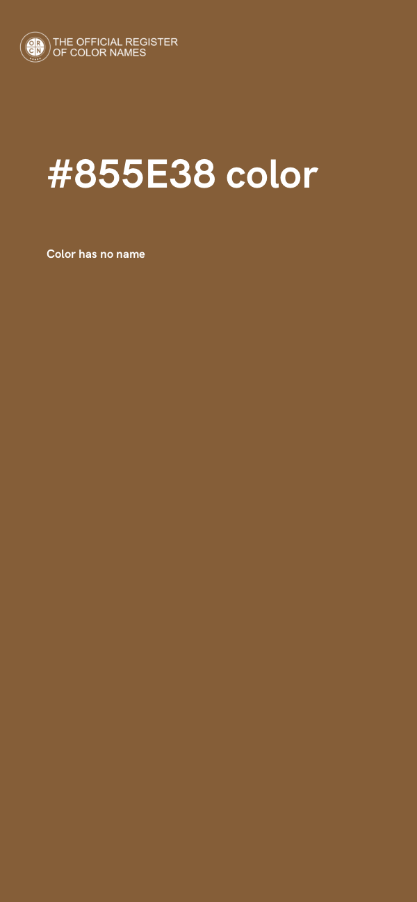 #855E38 color image
