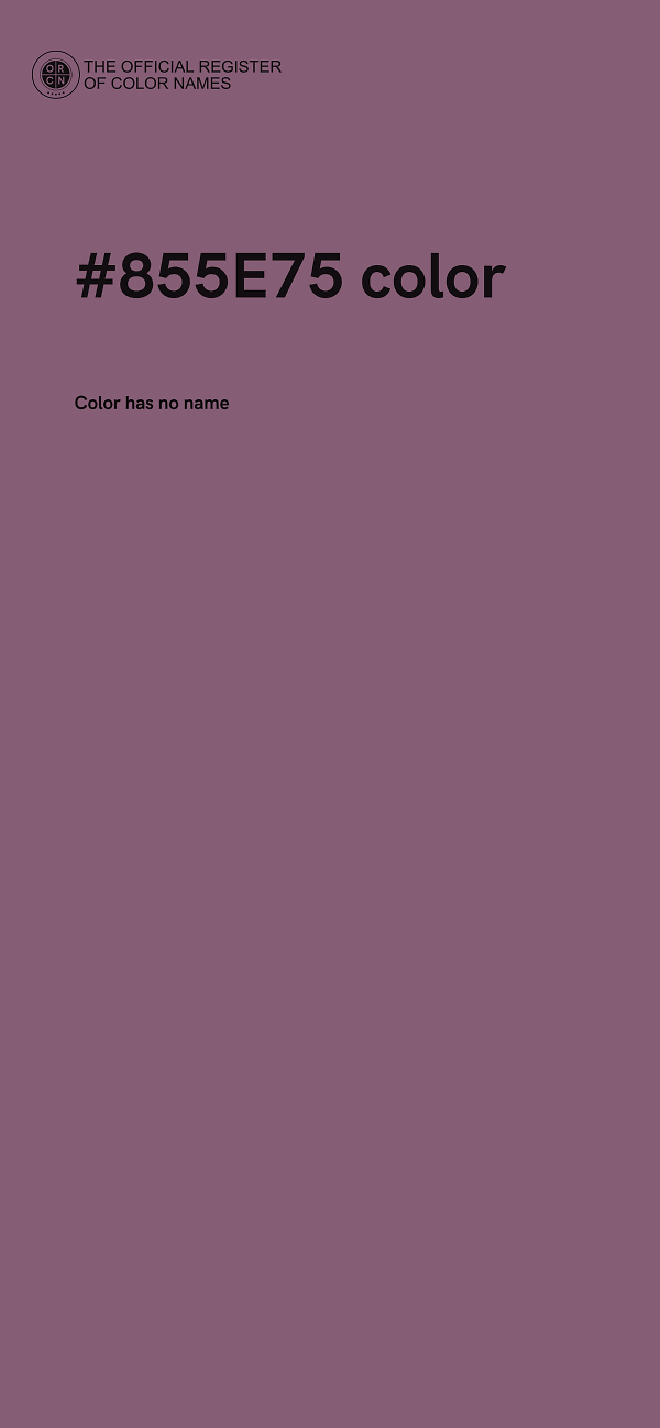 #855E75 color image