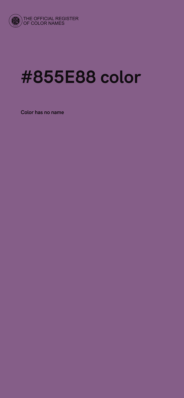 #855E88 color image