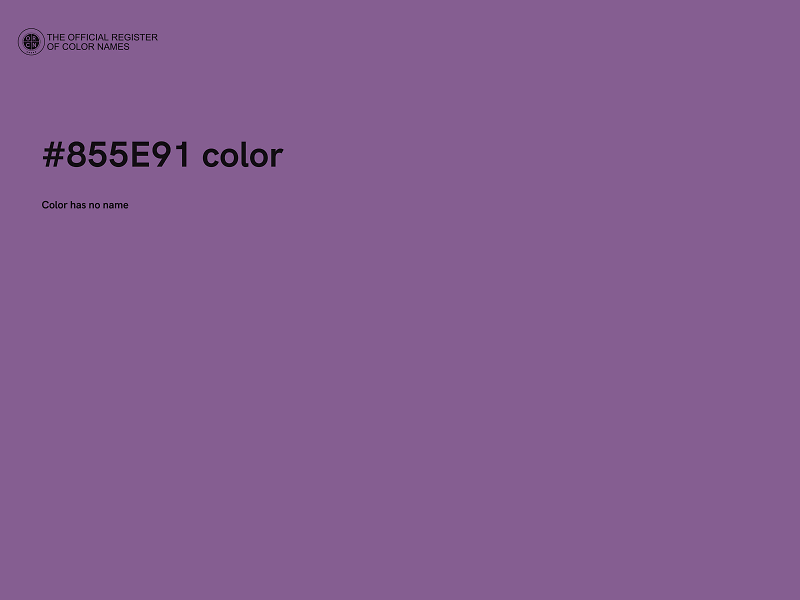 #855E91 color image