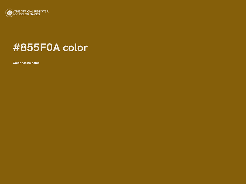 #855F0A color image