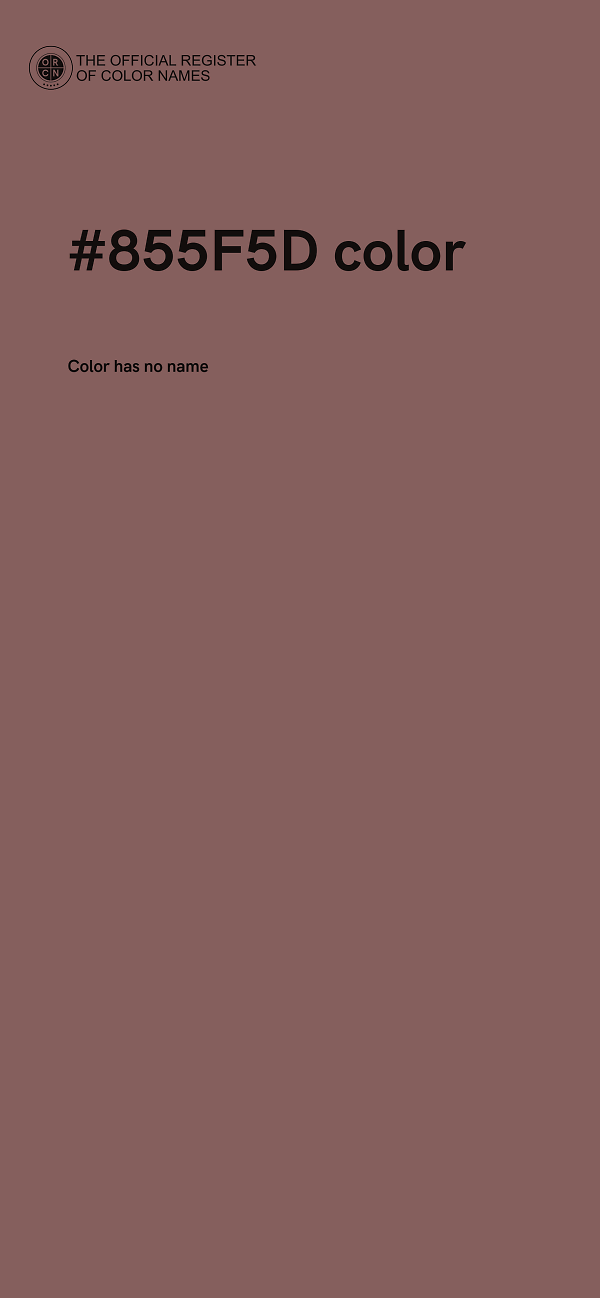#855F5D color image
