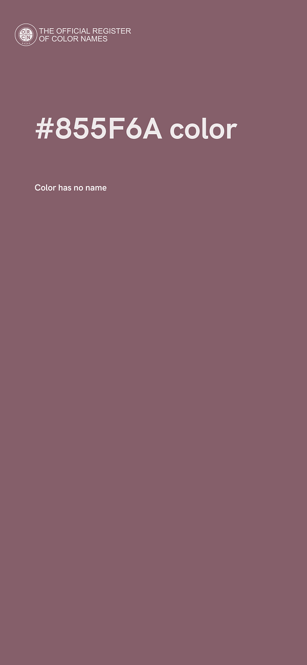 #855F6A color image