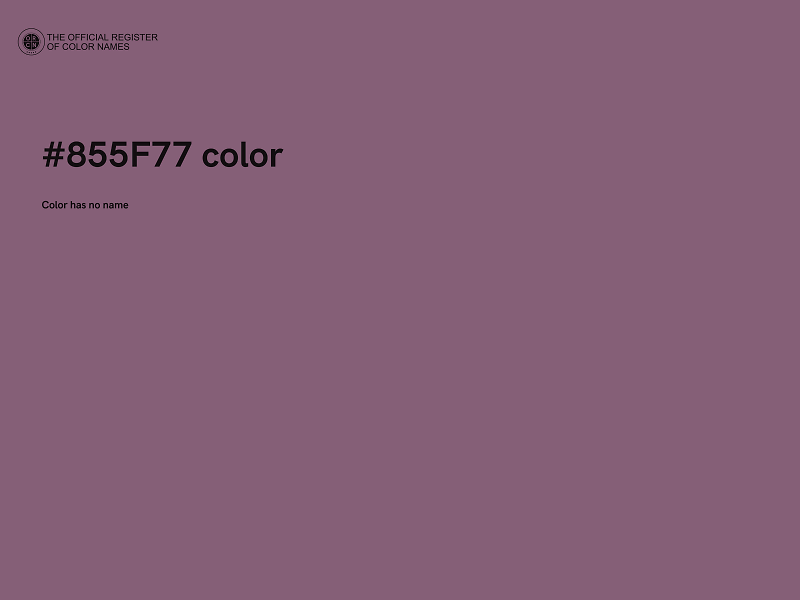 #855F77 color image