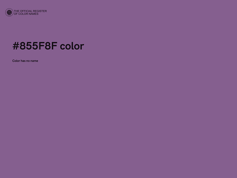 #855F8F color image