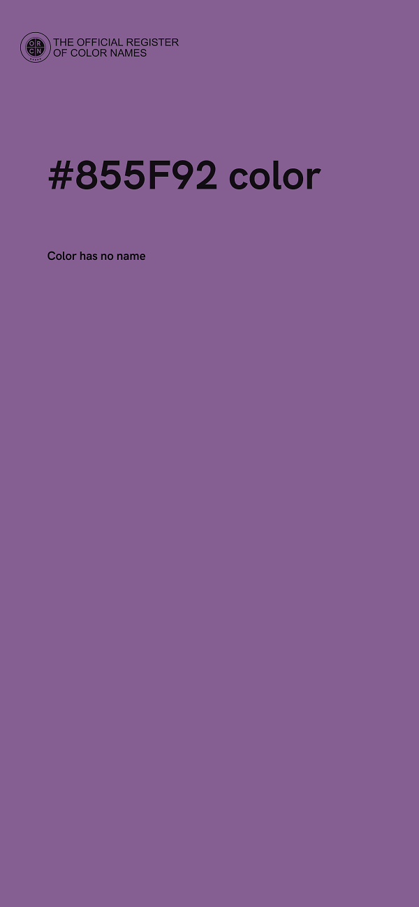 #855F92 color image
