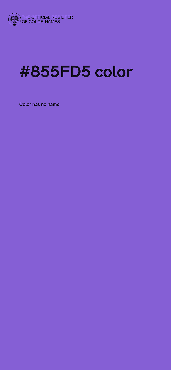#855FD5 color image