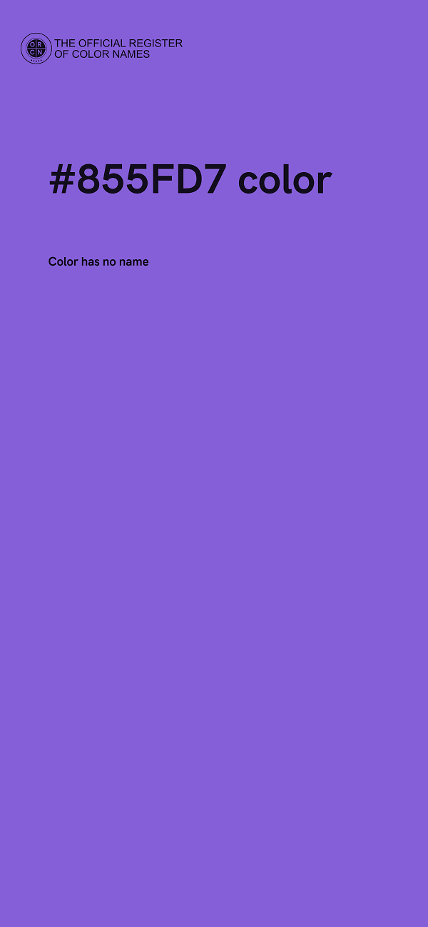 #855FD7 color image