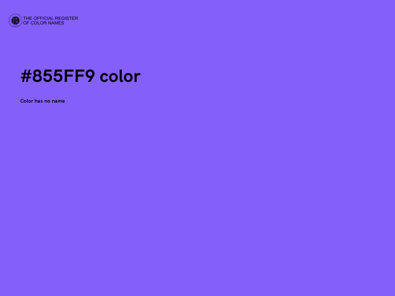 #855FF9 color image
