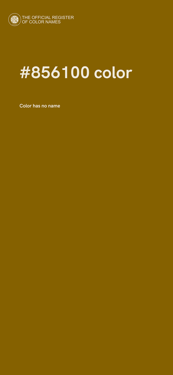 #856100 color image