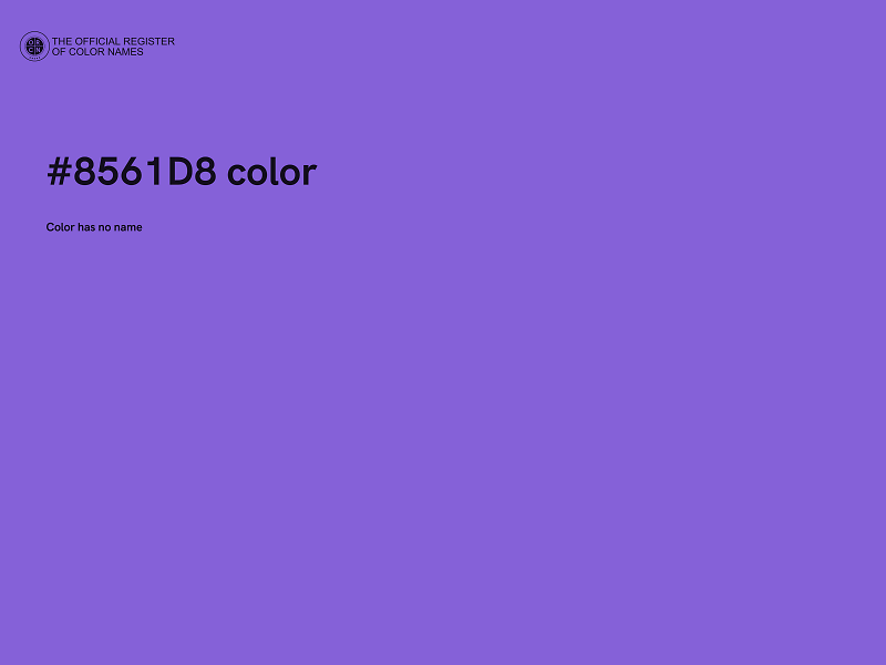 #8561D8 color image