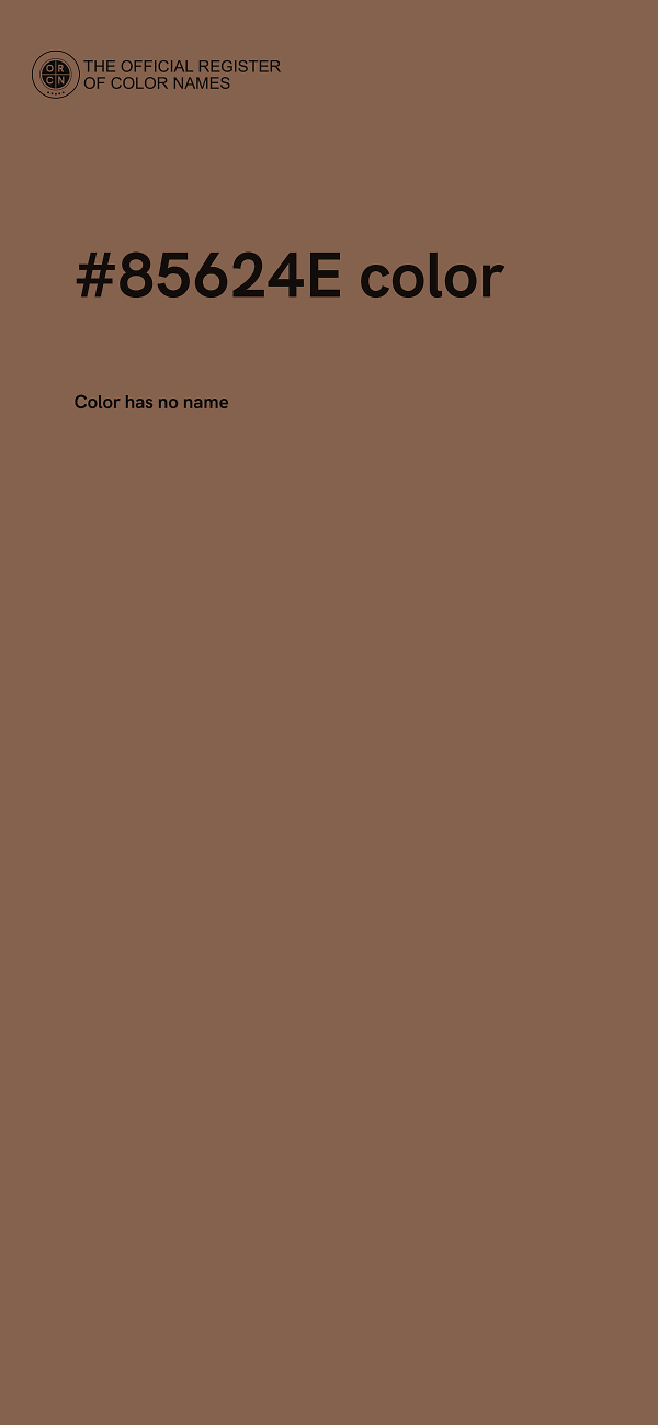 #85624E color image