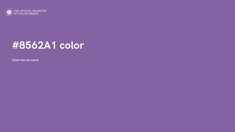 #8562A1 color image