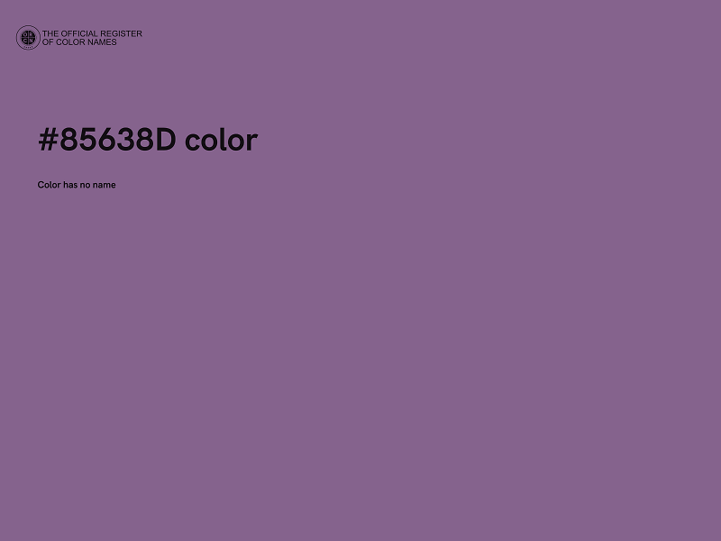 #85638D color image