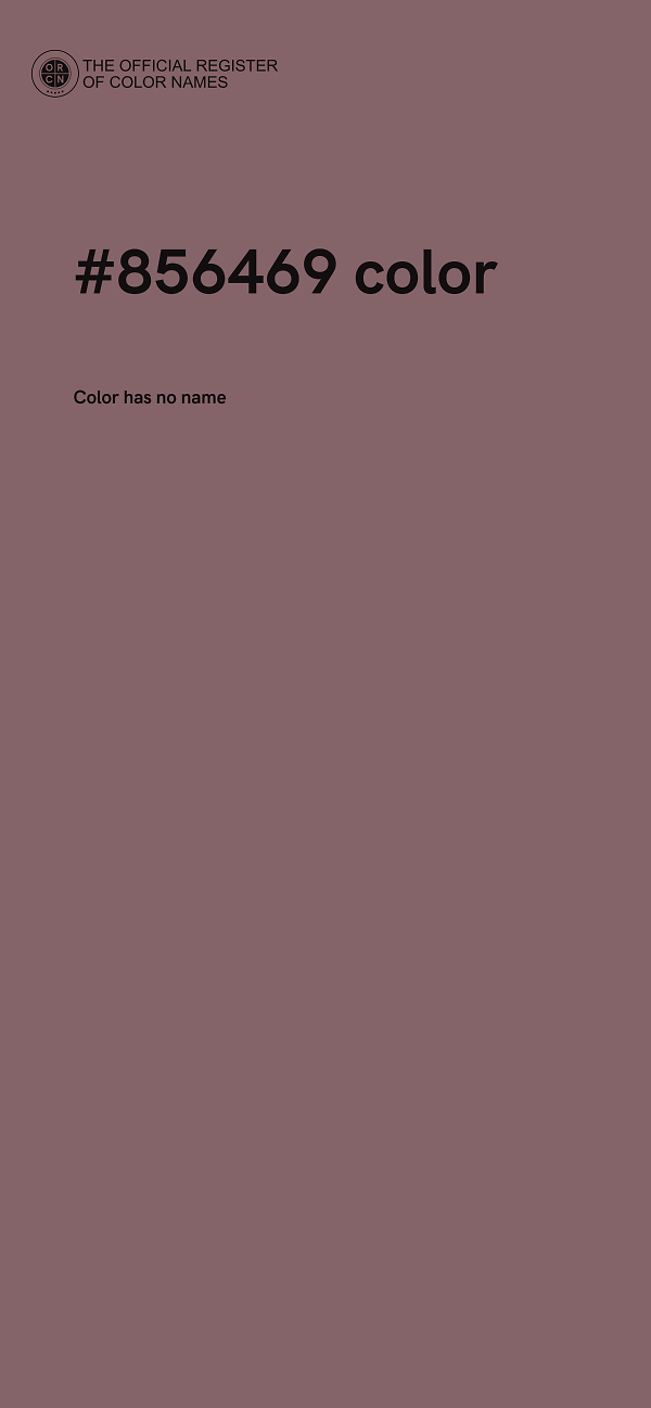 #856469 color image