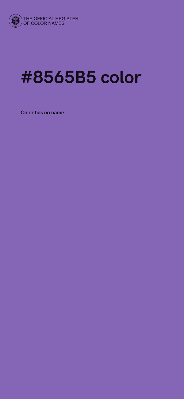 #8565B5 color image
