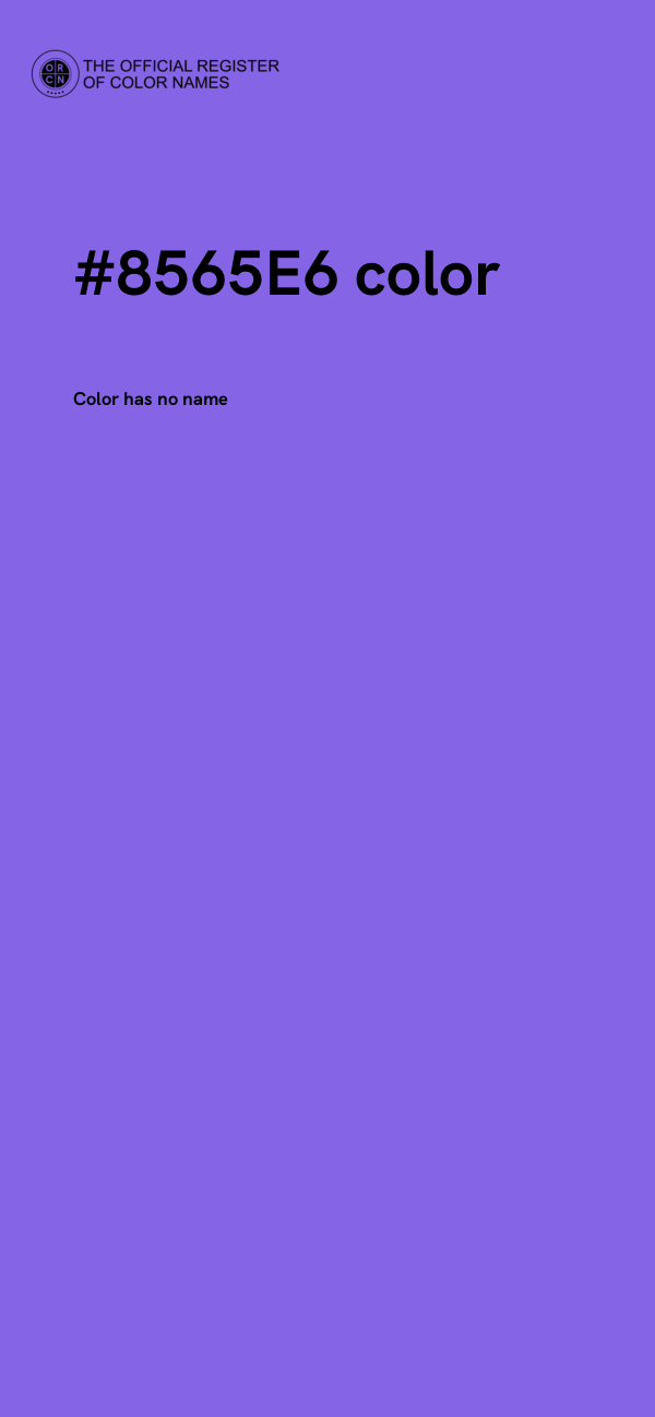 #8565E6 color image