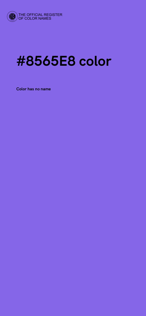 #8565E8 color image
