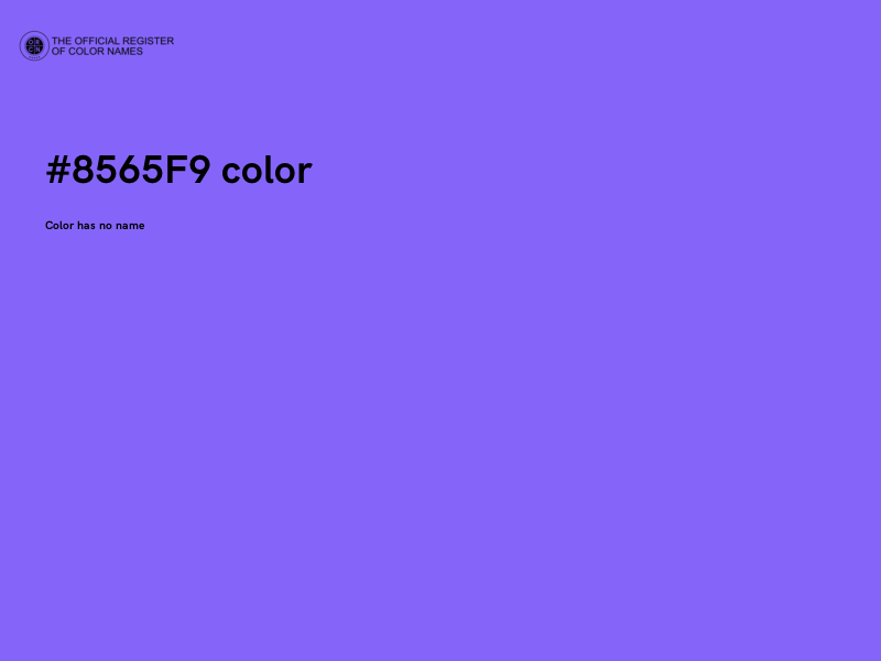 #8565F9 color image