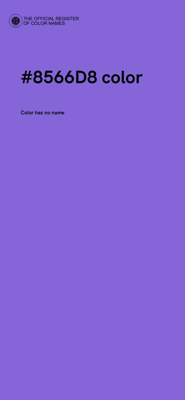 #8566D8 color image