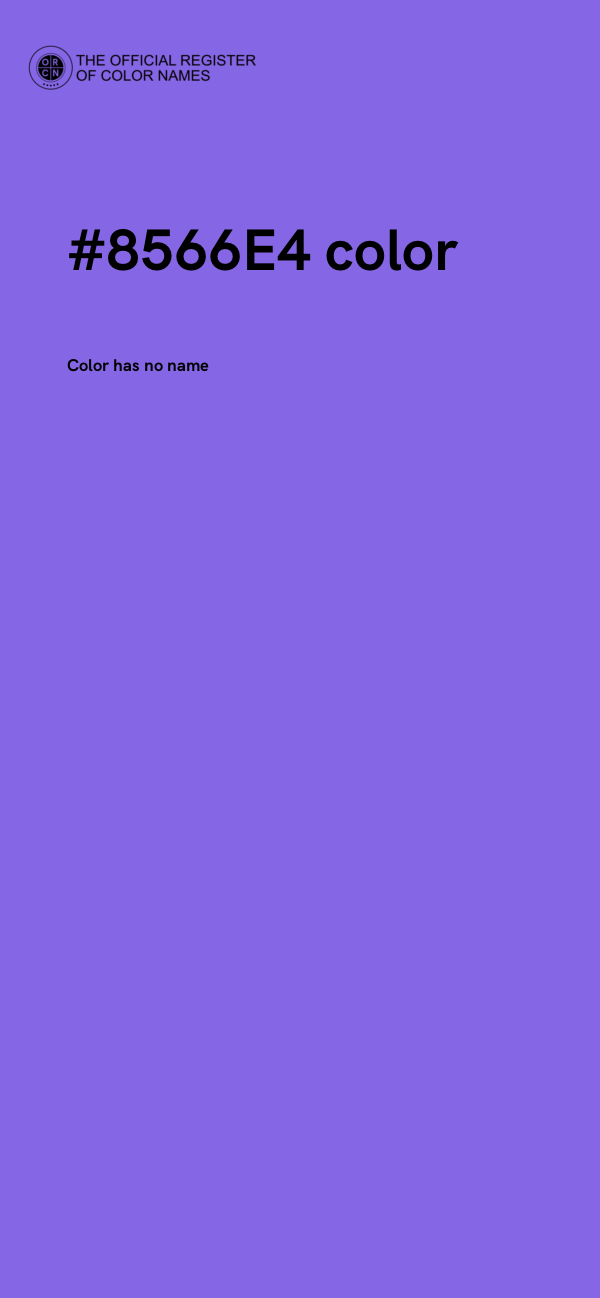 #8566E4 color image
