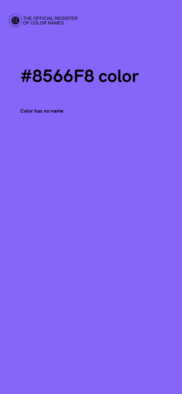 #8566F8 color image