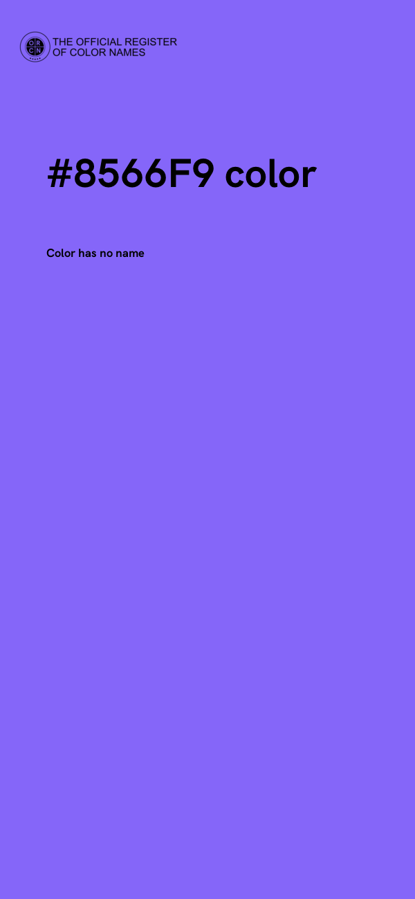 #8566F9 color image