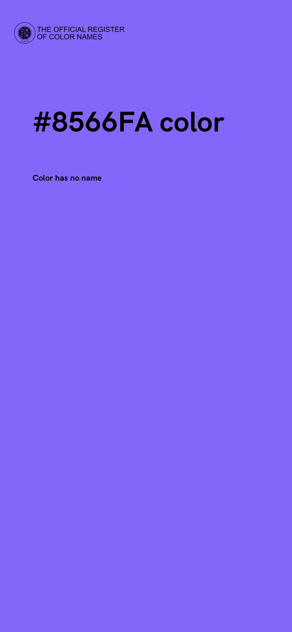 #8566FA color image