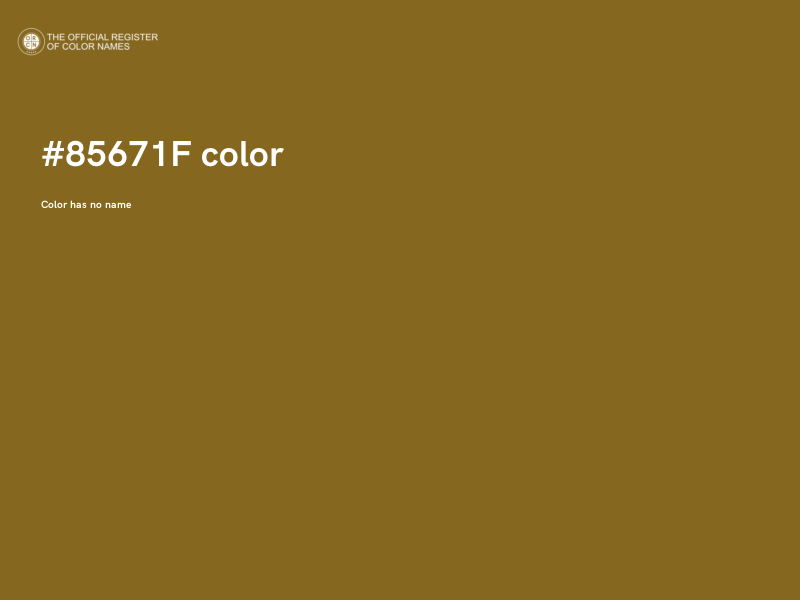 #85671F color image