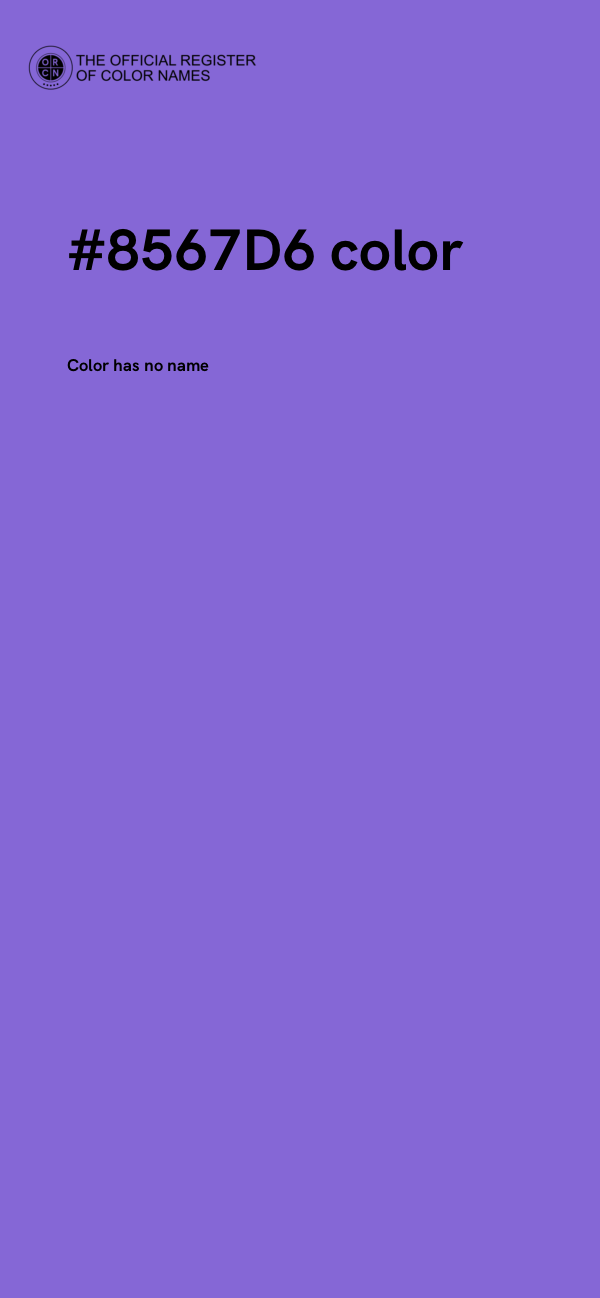 #8567D6 color image