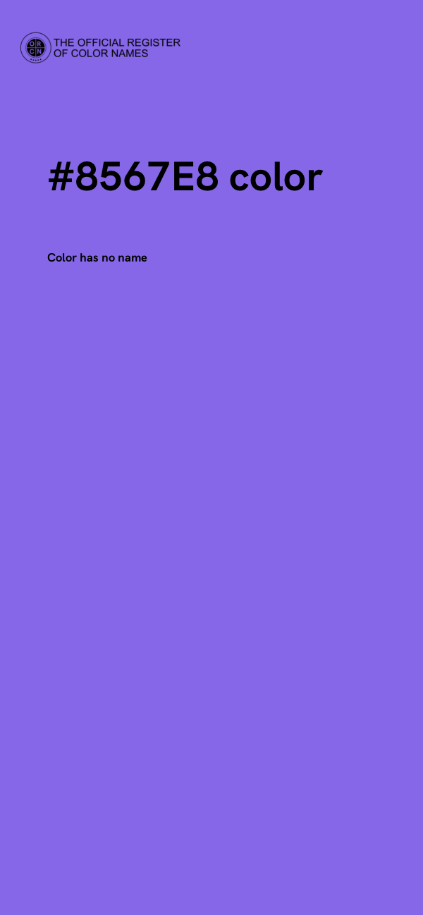 #8567E8 color image