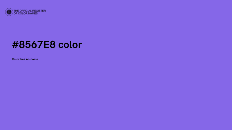 #8567E8 color image