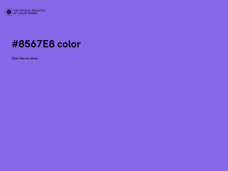 #8567E8 color image