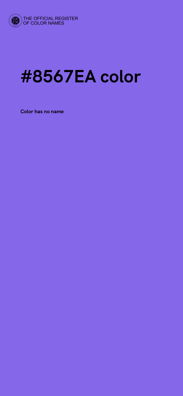 #8567EA color image