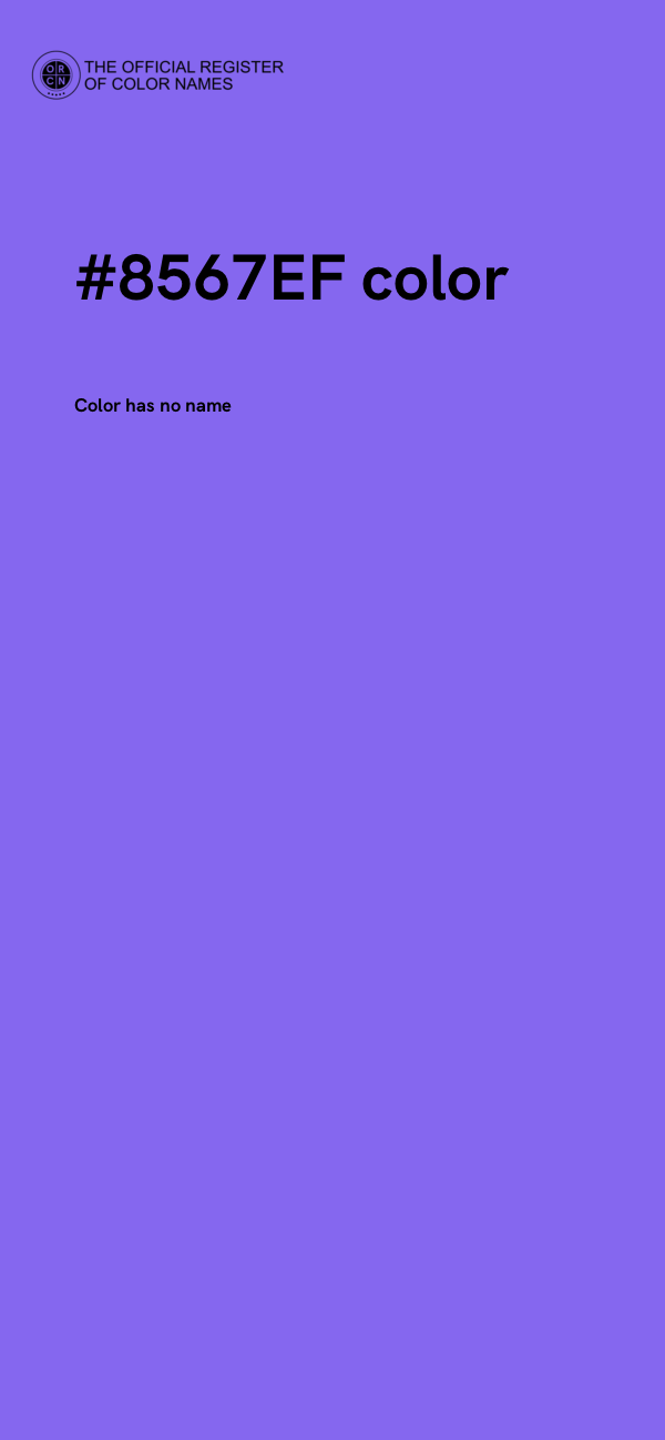#8567EF color image
