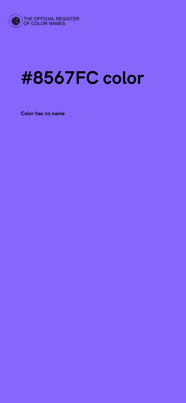 #8567FC color image