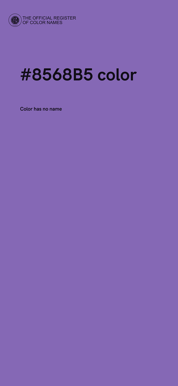 #8568B5 color image