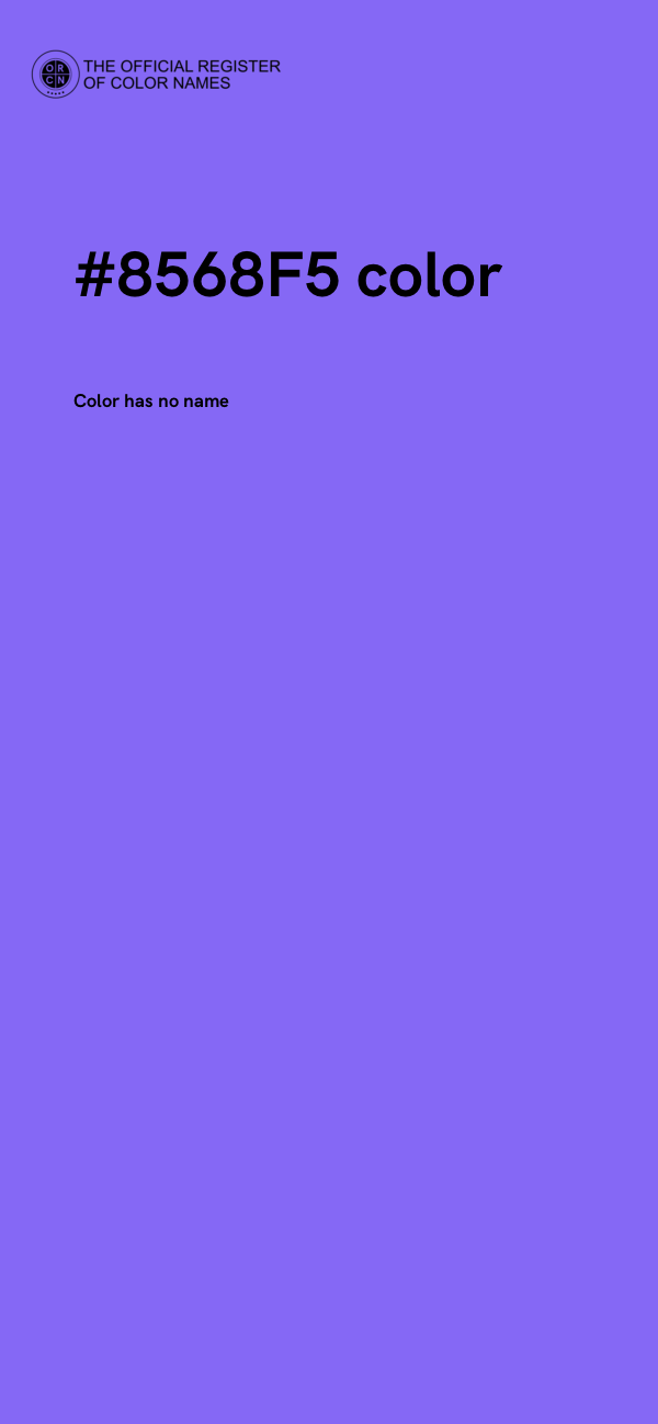 #8568F5 color image