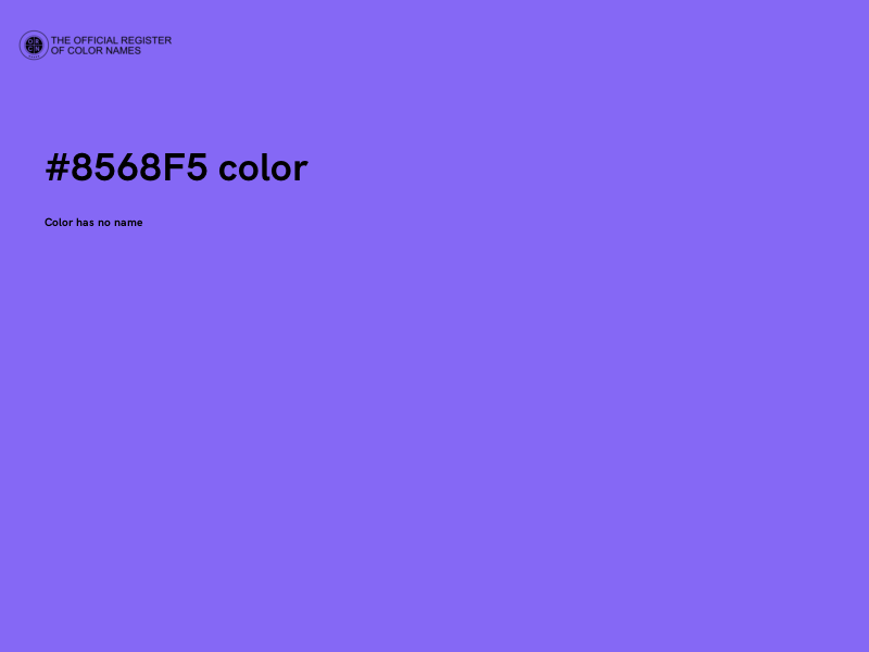 #8568F5 color image