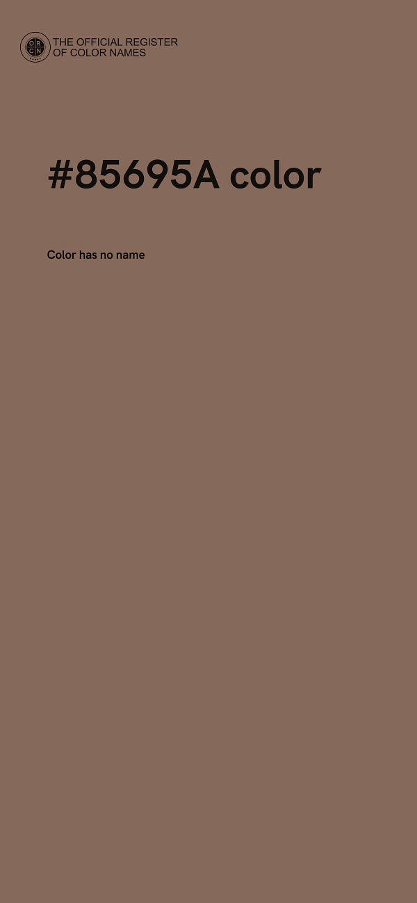 #85695A color image