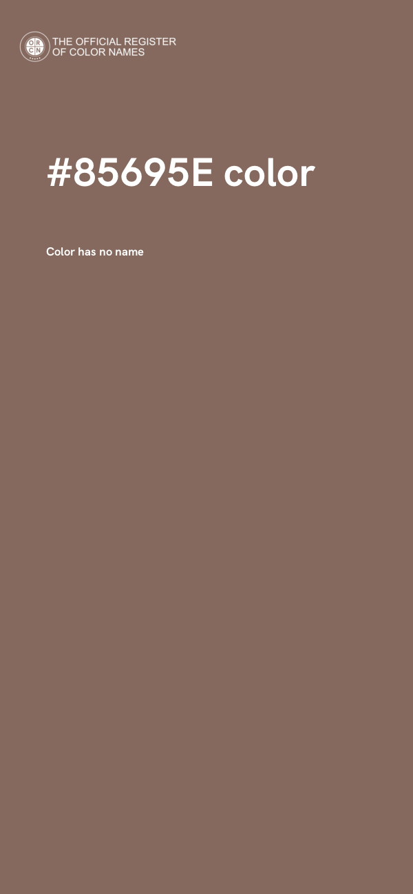 #85695E color image