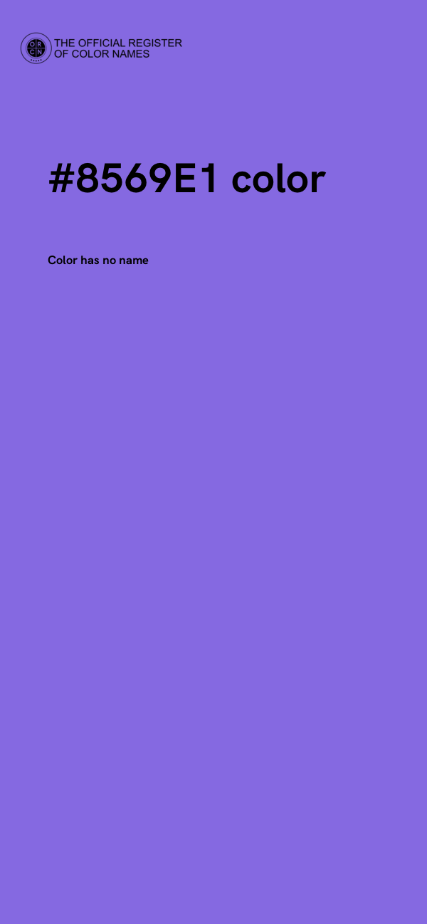 #8569E1 color image