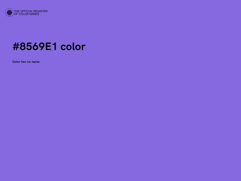 #8569E1 color image