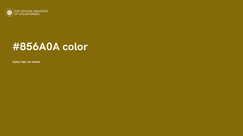 #856A0A color image