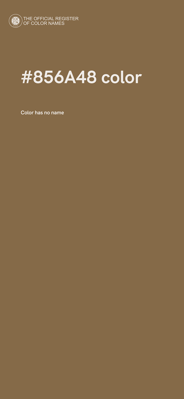 #856A48 color image